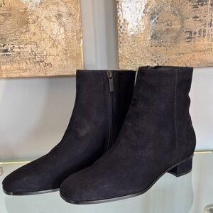 Aquatalia Blue Suede Booties